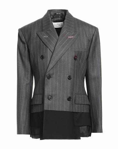 Maison Margiela Woman Blazer Lead Wool Cover