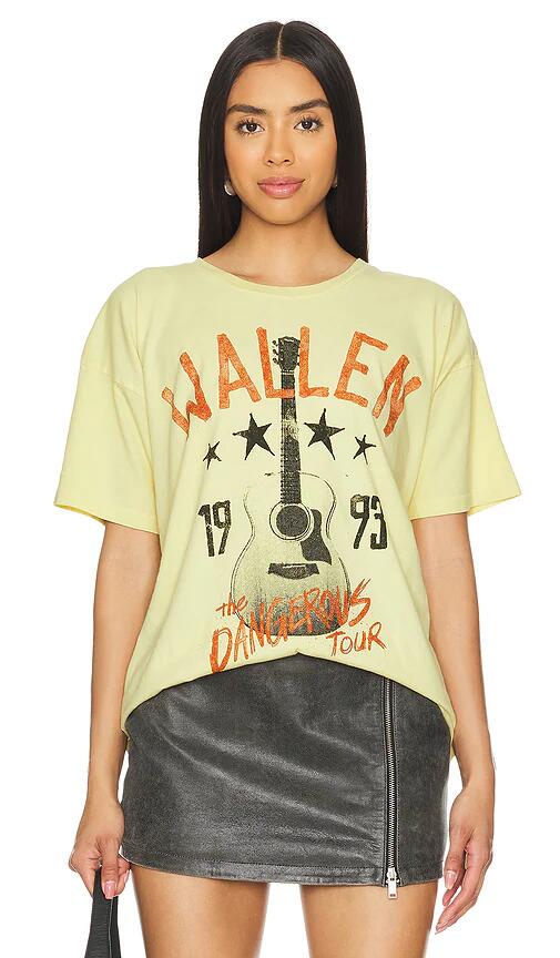 DAYDREAMER Morgan Wallen Dangerous Tour Merch Tee in Yellow Cover