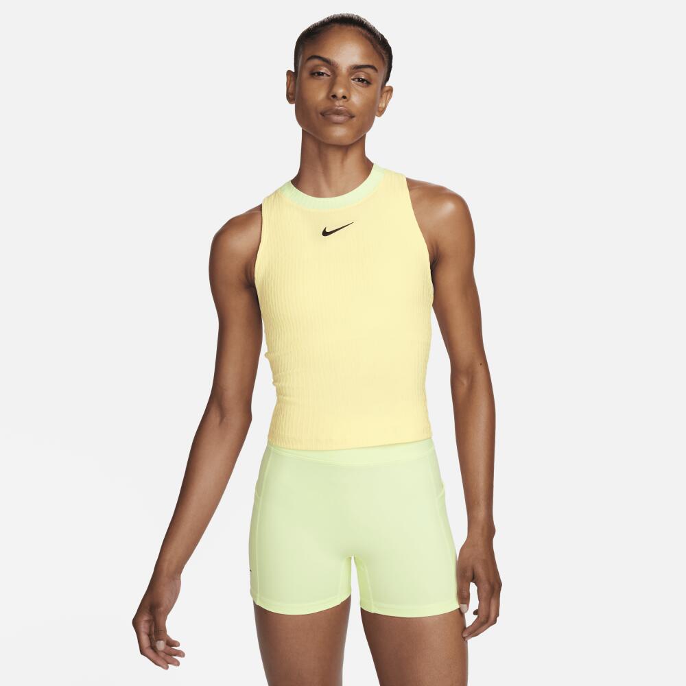 Nike Women's Court Slam Dri-FIT Tennis Tank Top in Yellow Cover