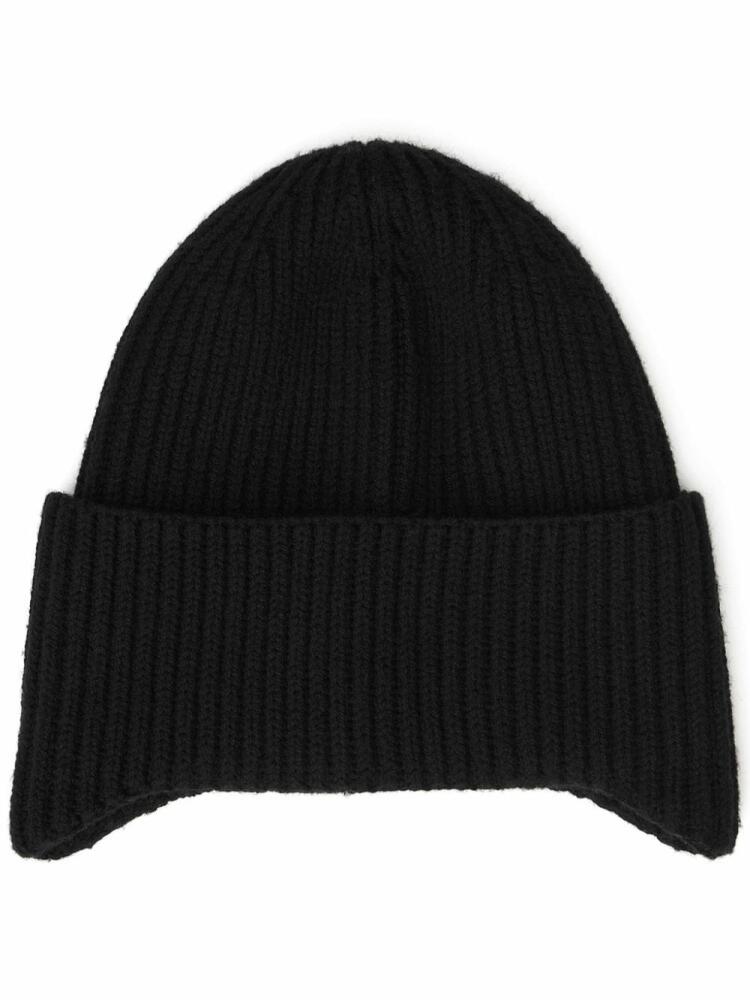 Alexander Wang logo-patch beanie - Black Cover