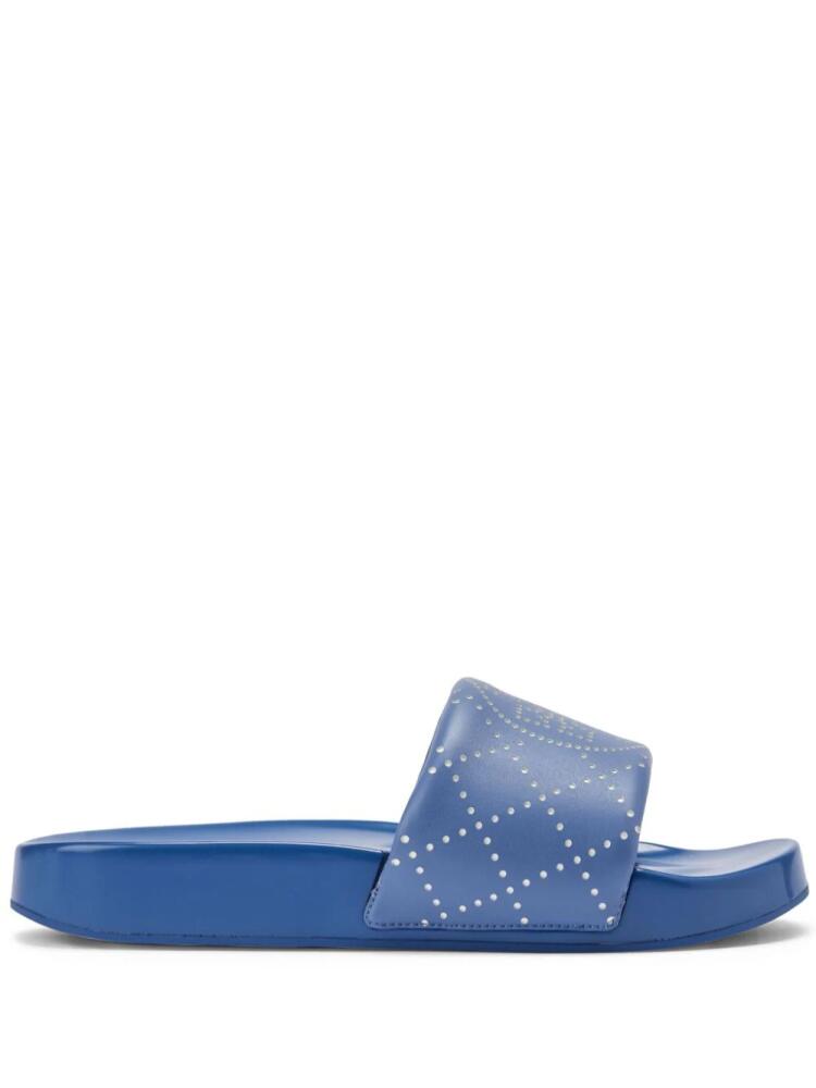 Tory Burch Double T slides - Blue Cover