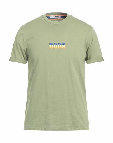 Dooa Man T-shirt Sage green Cotton Cover