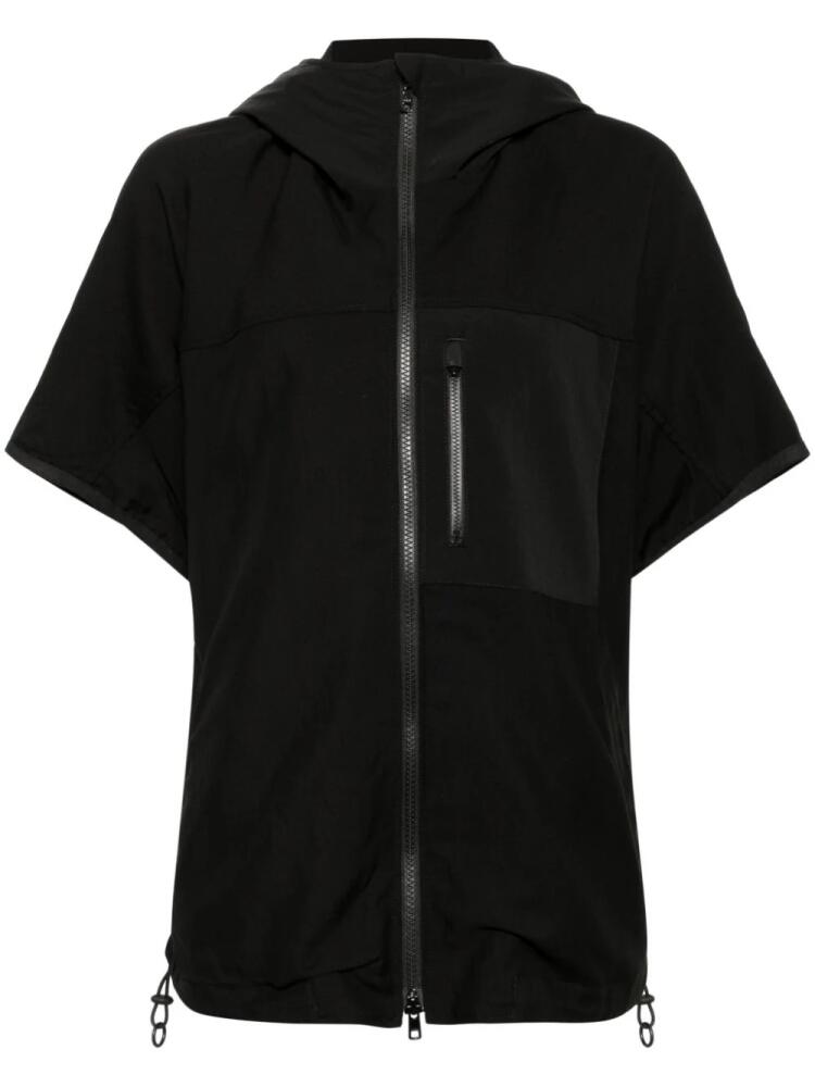 Yohji Yamamoto short-sleeve hooded jacket - Black Cover