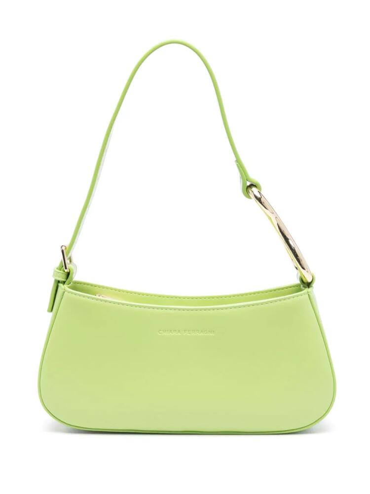 Chiara Ferragni Cfloop logo-debossed shoulder bag - Green Cover