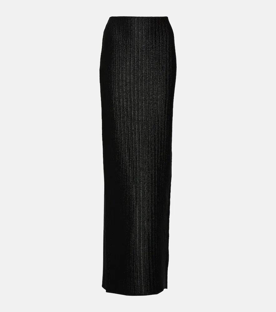 Tom Ford Mid-rise cotton-blend maxi skirt Cover