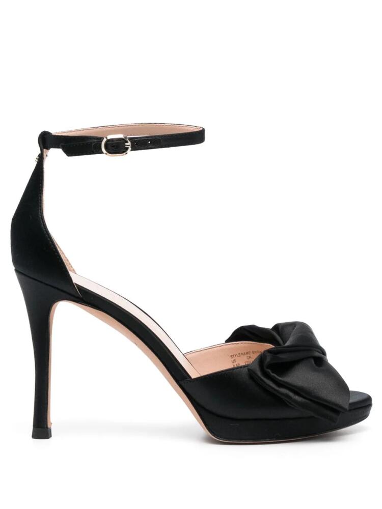 Kate Spade 100mm bow-detail satin sandals - Black Cover