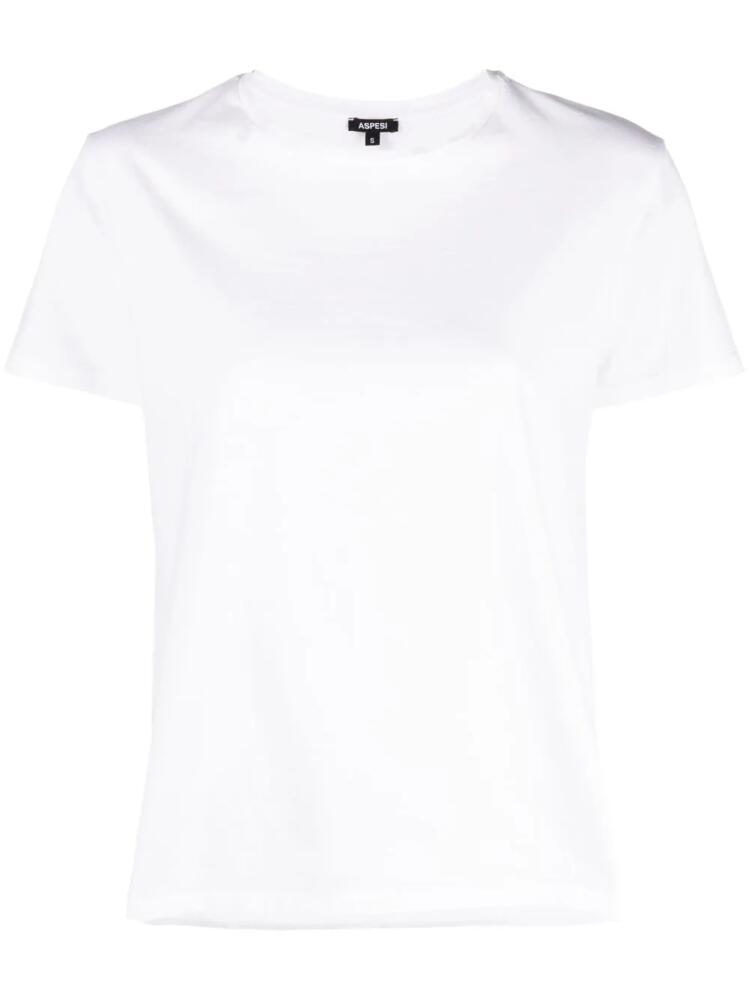 ASPESI crew-neck cotton T-shirt - White Cover