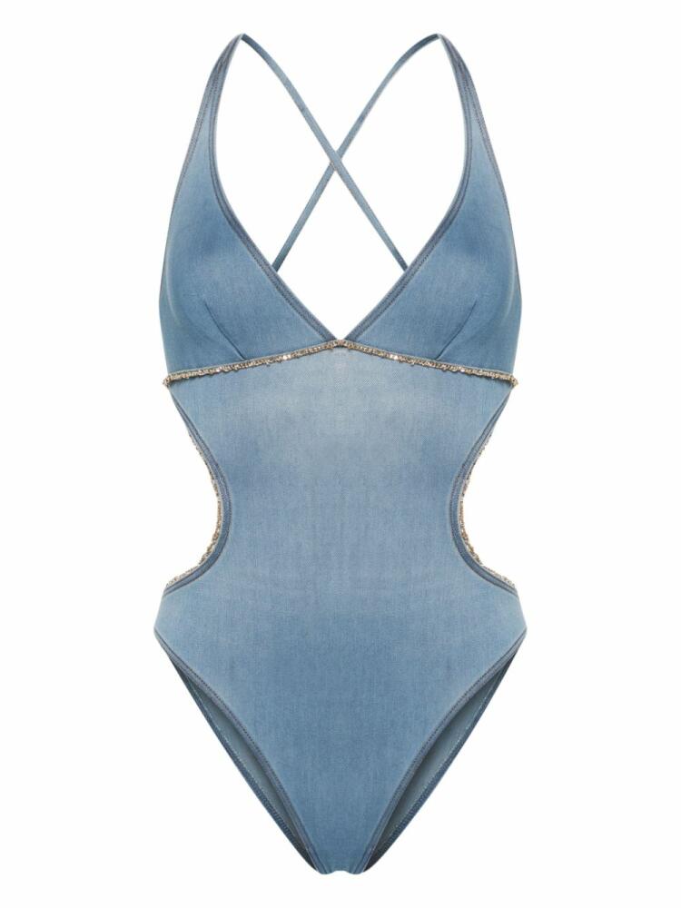 Ermanno Scervino chain-detail swimsuit - Blue Cover