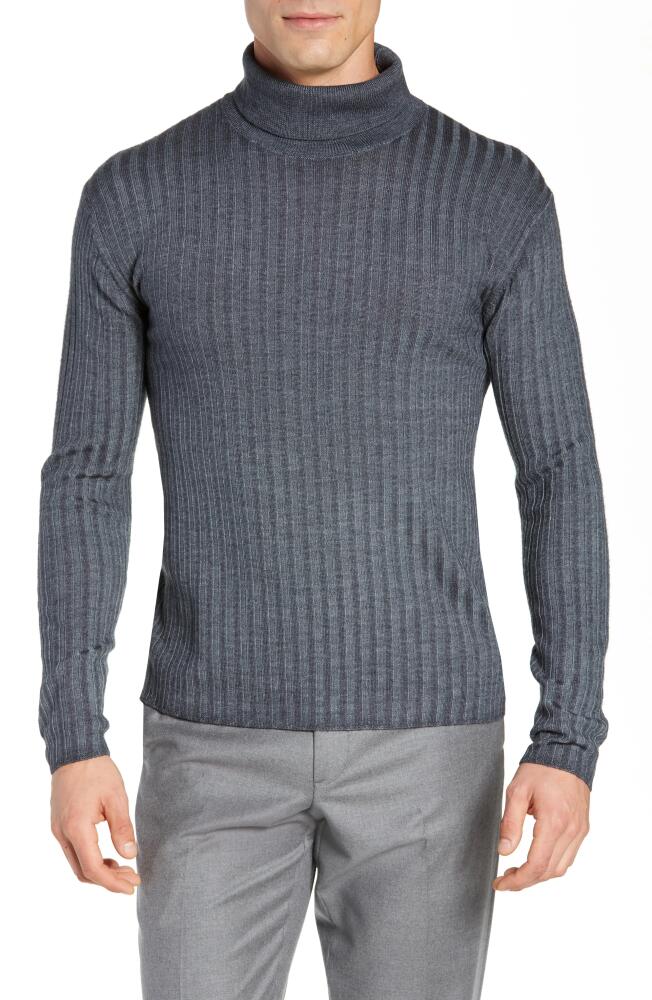 Robert Barakett Devon Regular Fit Turtleneck in Iron Cover