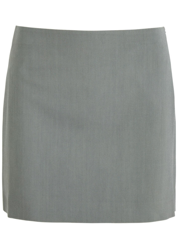 Nanushka Briel Twill Mini Skirt - Grey Cover