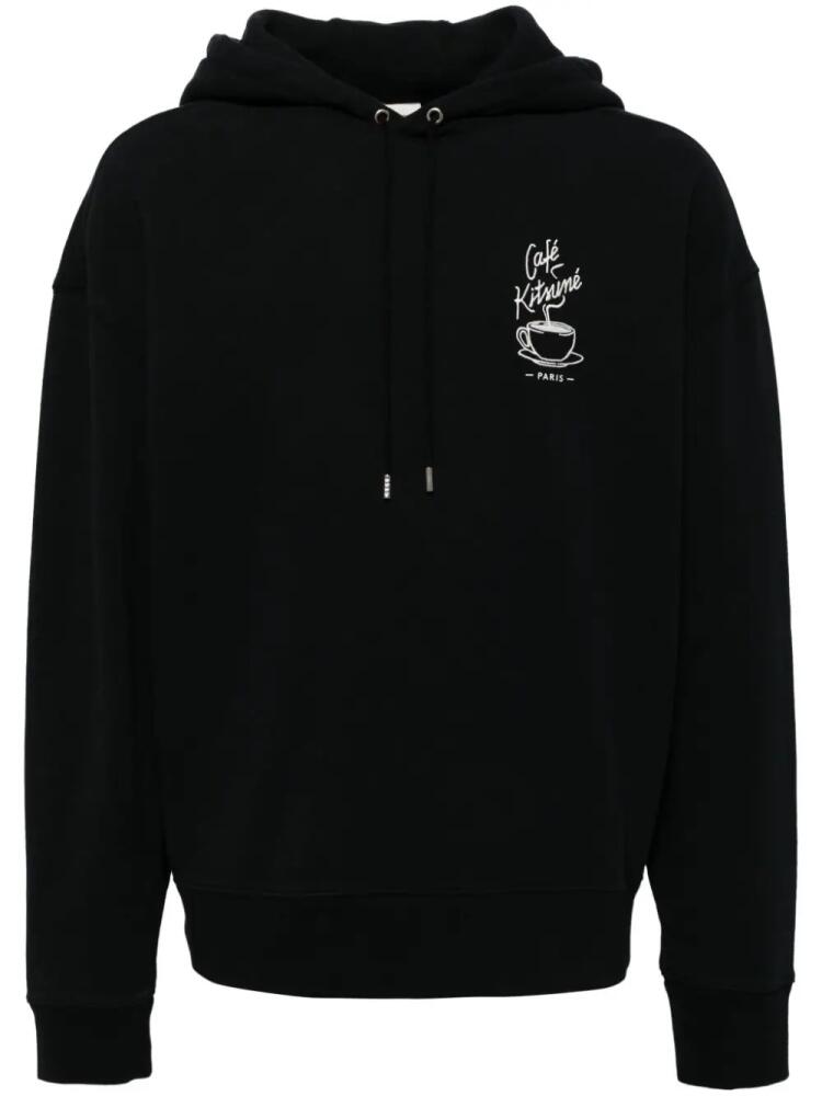 CAFÉ KITSUNÉ coffee cup hoodie - Black Cover