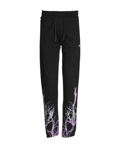 Phobia Archive Black Pants With Purple Grey Fuxia Lightning Man Pants Black Cotton Cover