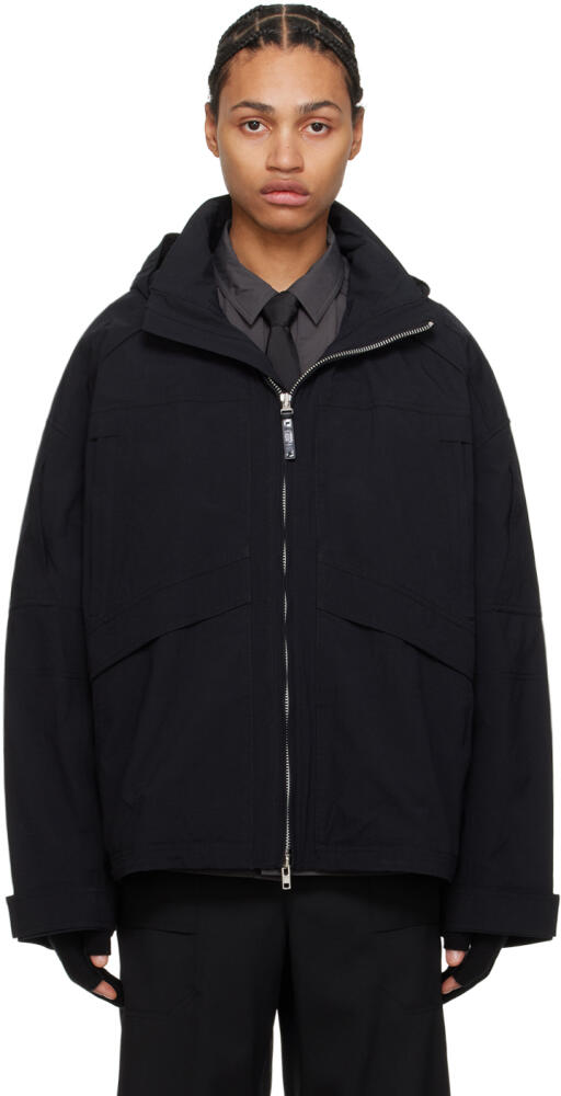 Juun.J Black Raglan Sleeve Jacket Cover