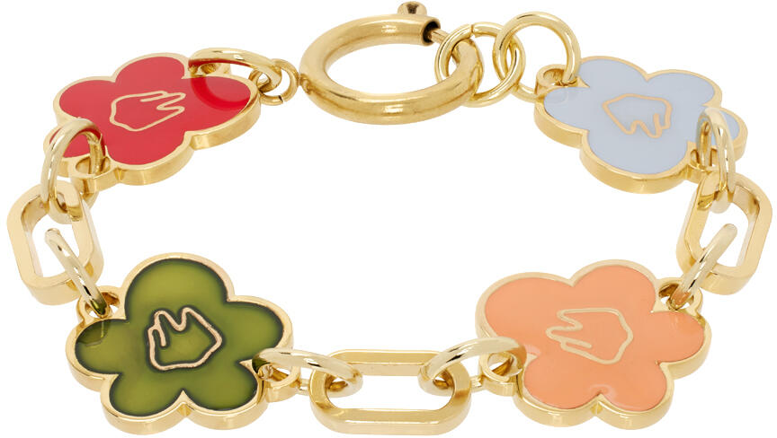 IN GOLD WE TRUST PARIS Gold Flower Bracelet Cover