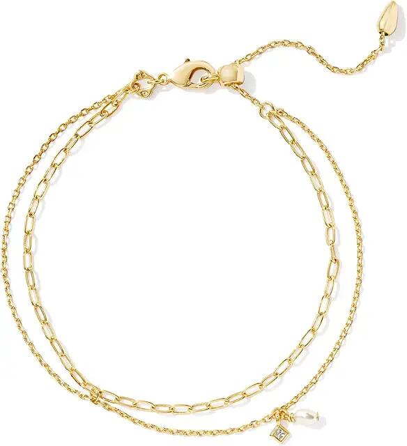 Kendra Scott Eve Multi Strand Bracelet (Gold White Pearl) Bracelet Cover