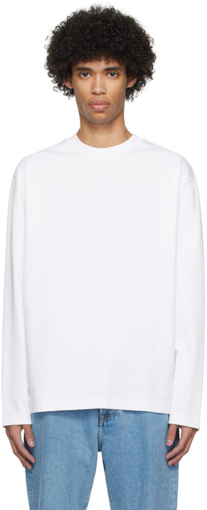 Róhe White Oversized Long Sleeve T-Shirt Cover