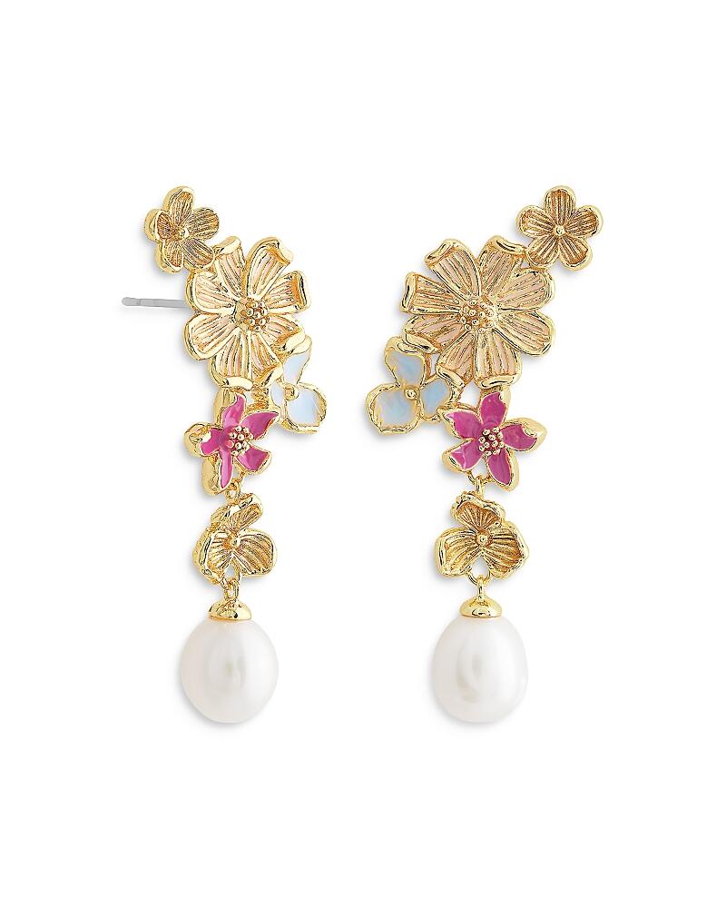 Anabel Aram Wildflower Cultured Pearl Drop Earrings Cover