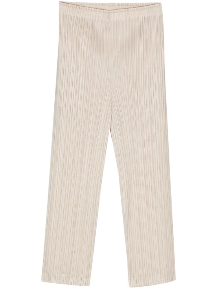 Pleats Please Issey Miyake Thicker Bottoms 1 plissé trousers - Neutrals Cover