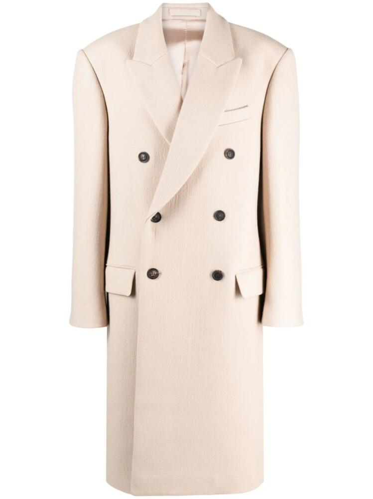 WARDROBE.NYC x Hailey Bieber virgin wool coat - Neutrals Cover