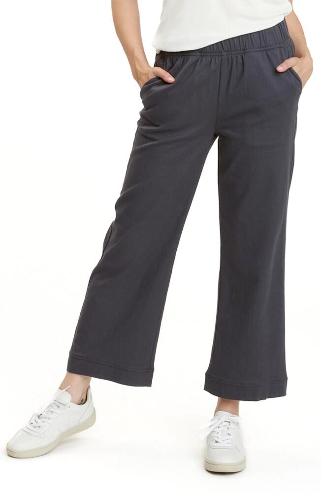 Threads 4 Thought Georgie Stretch Twill Wide Leg Pants in Carbon Cover