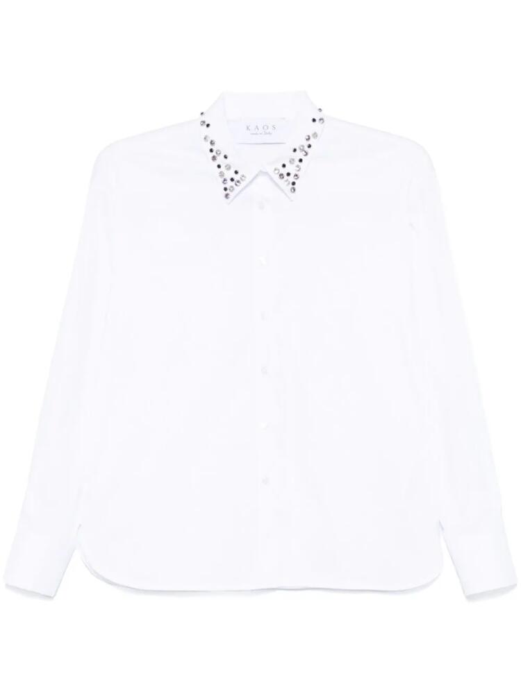 kaos rhinestone-embellished shirt - White Cover