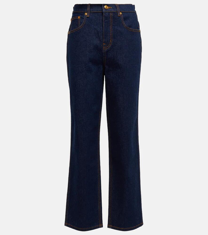 Tory Burch High-rise straight-leg jeans Cover