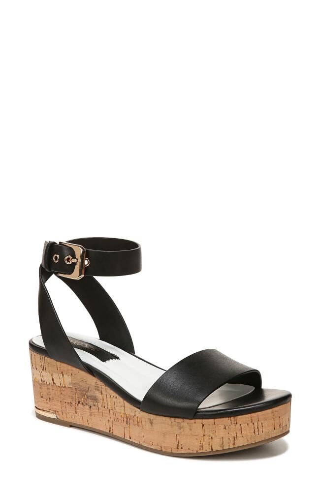 Franco Sarto Presley Ankle Strap Platform Wedge Sandal in Black Cover