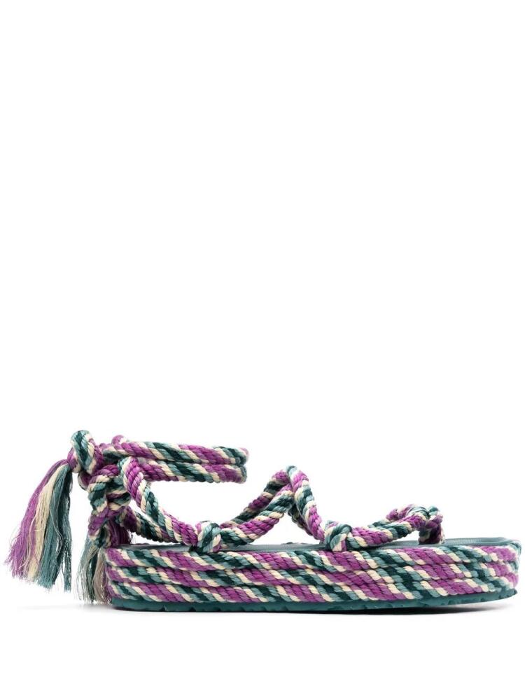 ISABEL MARANT Erol rope sandals - Purple Cover