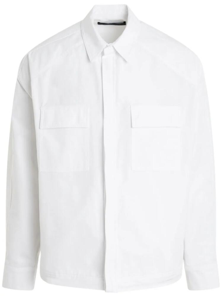 Juun.J cargo pockets shirt - White Cover