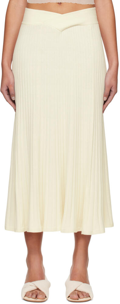 ANNA QUAN Off-White Celeste Midi Skirt Cover