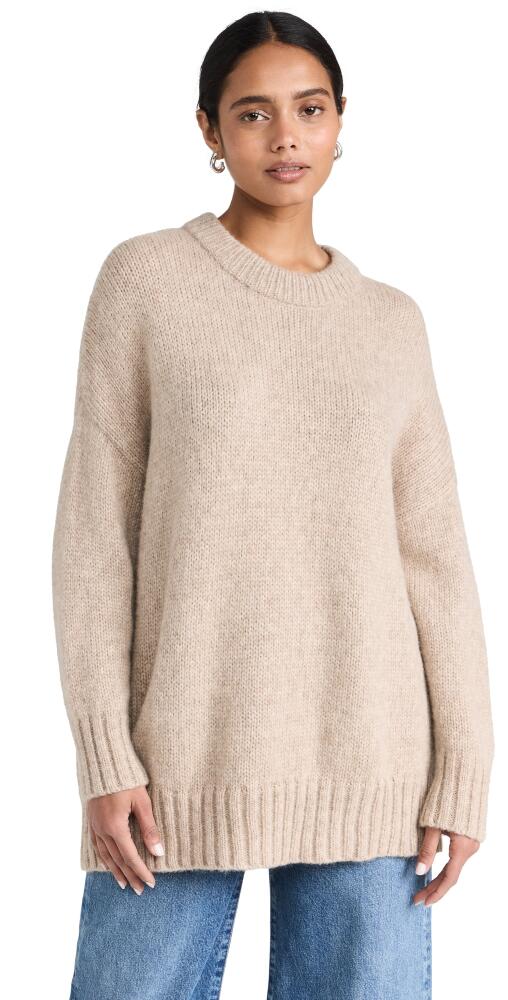 Jenni Kayne Alpaca Cocoon Crewneck Sweater Oatmeal Cover