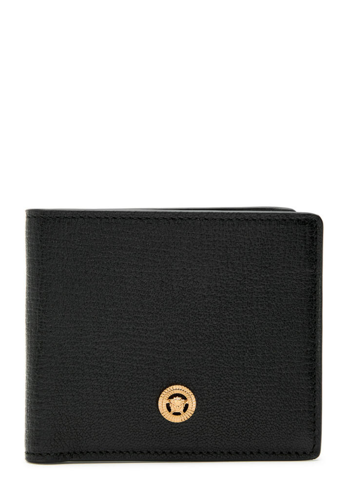 Versace Medusa Grained Leather Wallet - Black Cover