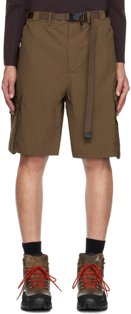 Archival Reinvent Brown Curvy Pattern Shorts Cover