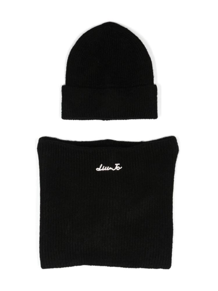 LIU JO beanie and snood set - Black Cover