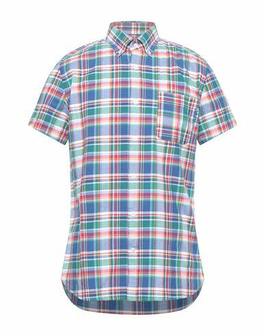 Woolrich Man Shirt Blue Cotton Cover