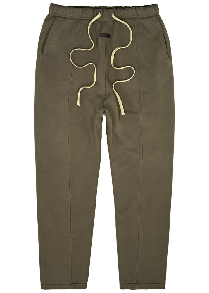 Fear OF God Forum Logo Cotton Sweatpants - Olive Cover