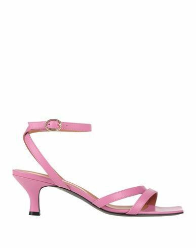 Via Roma 15 Woman Sandals Pink Leather Cover