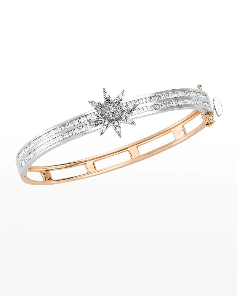 BeeGoddess Venus Star 14k Diamond Hinge Bracelet Cover