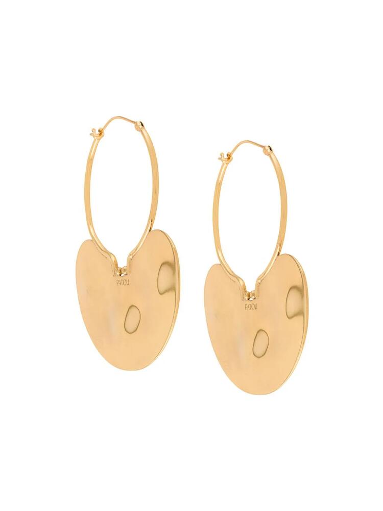 Patou small hammered hoop earrings - Gold Cover