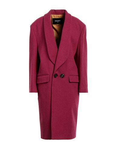 Dsquared2 Woman Coat Garnet Wool, Polyamide Cover