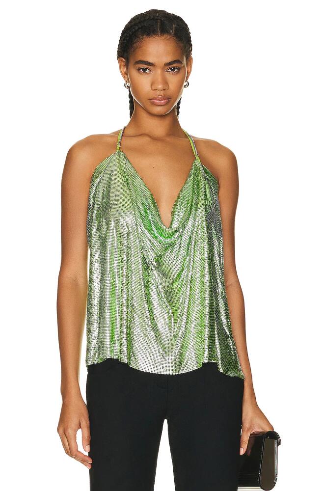 ET OCHS Minka Chainmail Tank Top in Green Cover