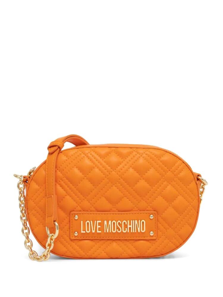 Love Moschino logo-lettering crossbody bag - Orange Cover