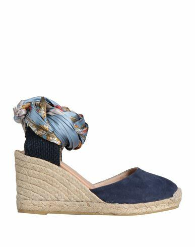 Gaimo Woman Espadrilles Blue Soft Leather, Textile fibers Cover