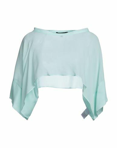 Katia Giannini Woman Top Light green Viscose Cover