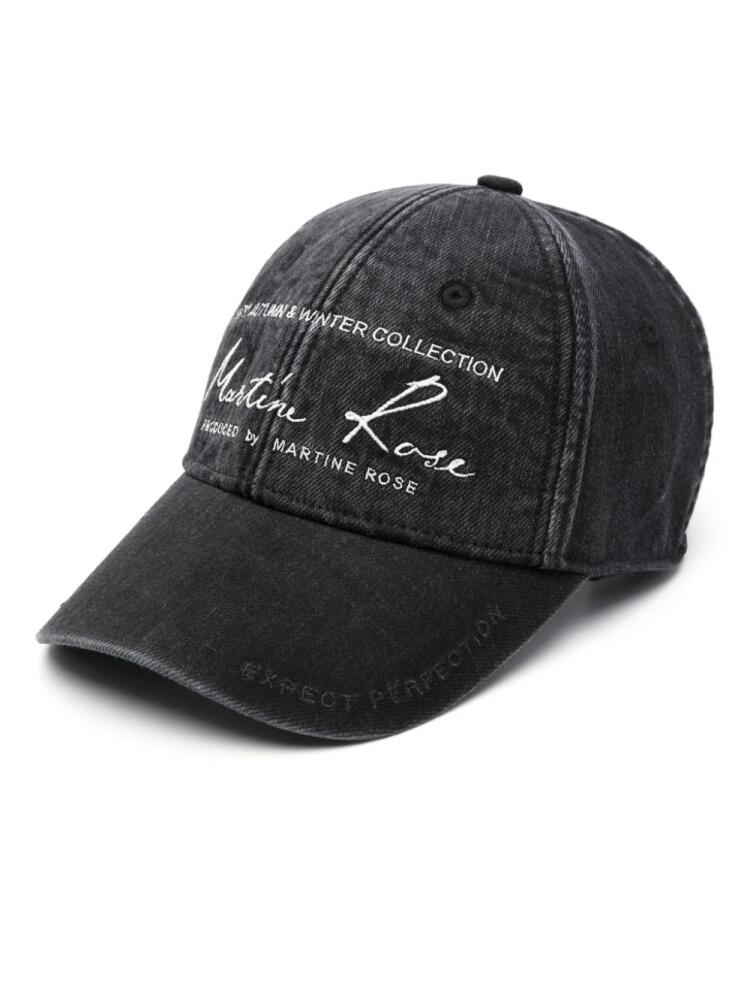 Martine Rose logo-embroidered baseball cap - Black Cover