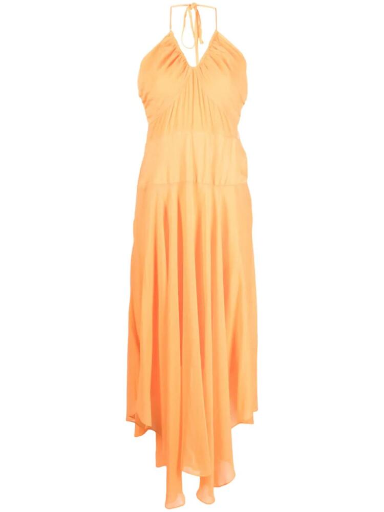 DKNY crinkle rayon maxi dress - Orange Cover