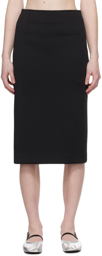 Recto Black Civita Midi Skirt Cover