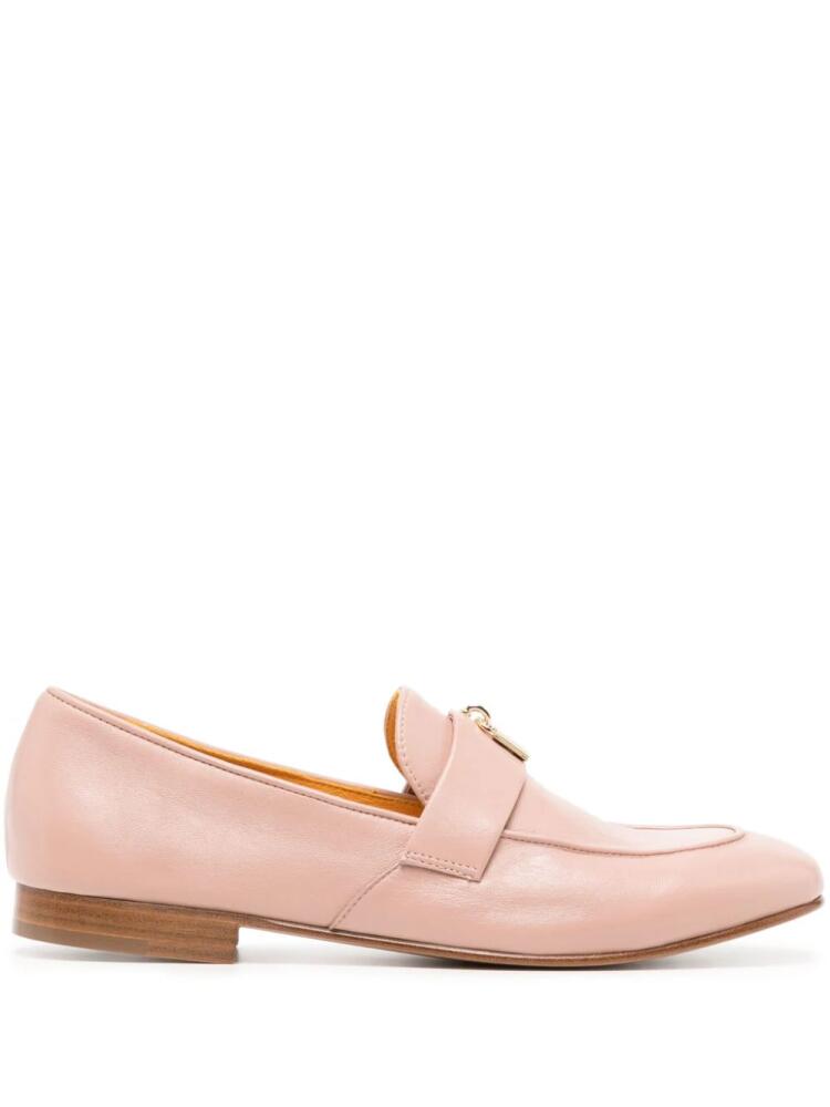 Madison.Maison Lock leather loafers - Pink Cover