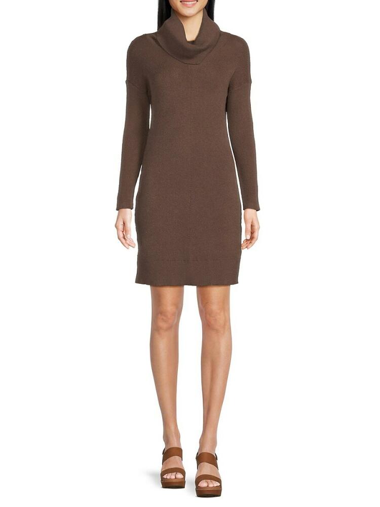 Area Stars Women's Baye Turtleneck Knit Mini Dress - Brown Cover