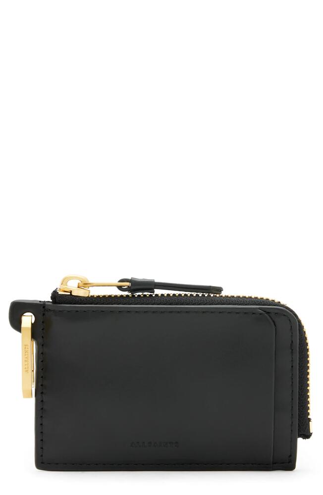 AllSaints Remy Leather Wallet in Black Cover